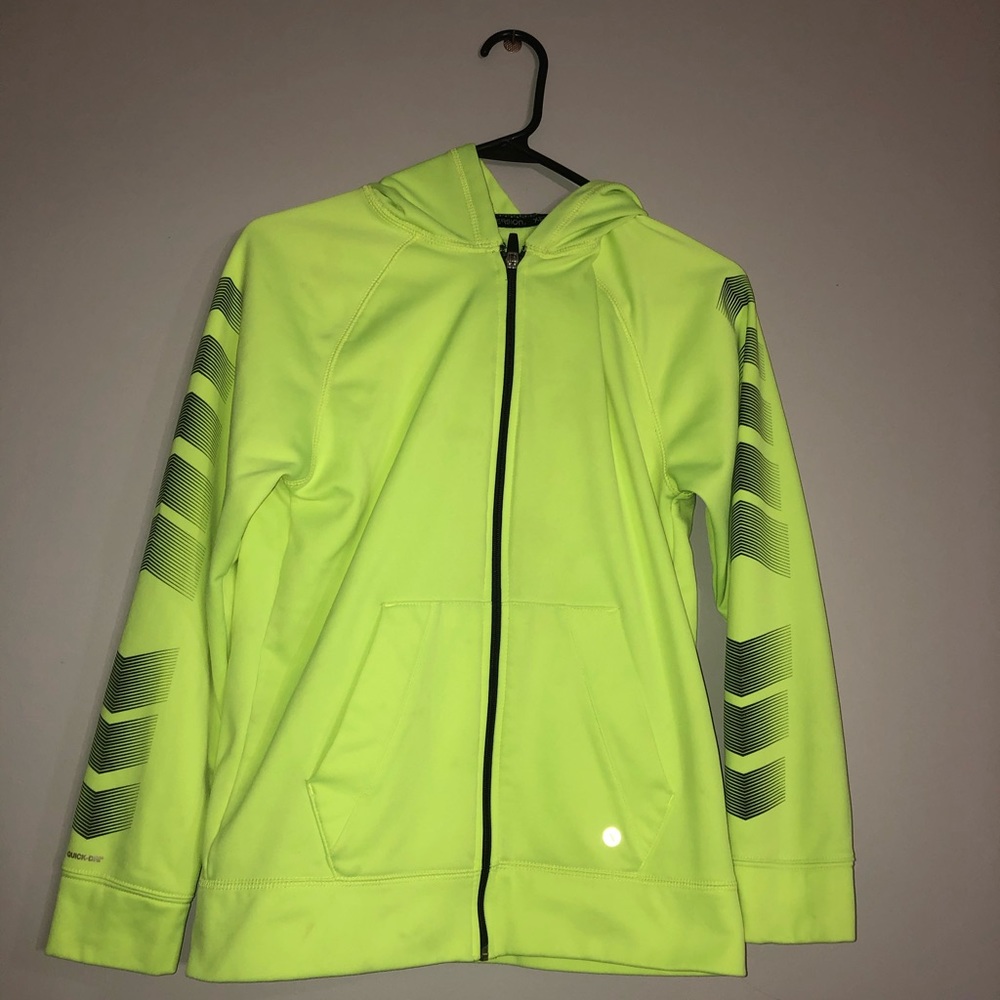 Neon green Zip-up Hoodie
